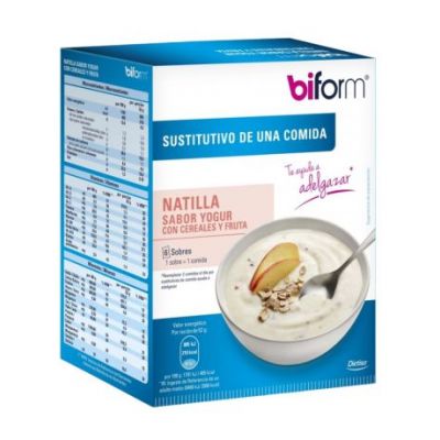 Substitut de saveur de yaourt Crème anglaise aux céréales et aux fruits 6 enveloppes biformes