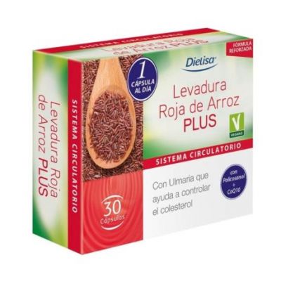 Levure de Riz Rouge Plus Vegan 30comp Dielisa
