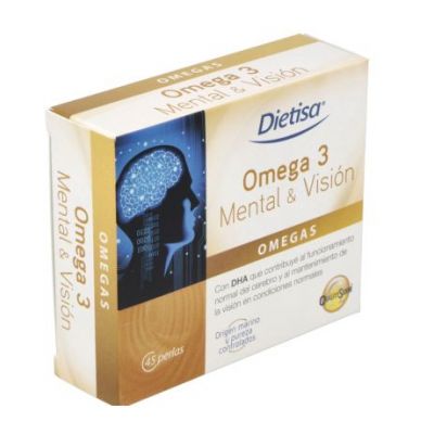 Oméga-3 Mental et Vision 45 Perles Dielisa