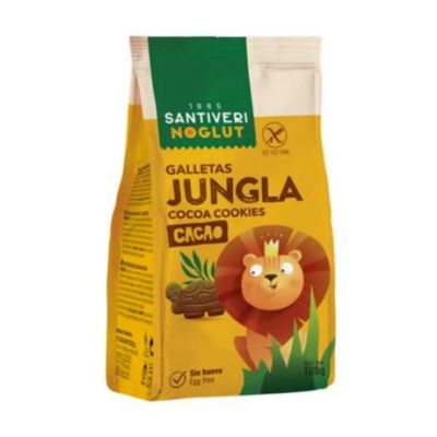 Jungle Cookies Cacao Noglut Gluten Free 100g Santiveri