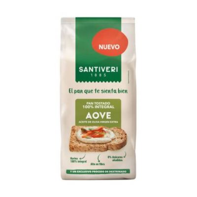Pan Tostado 100% Integral Aove 200g Santiveri