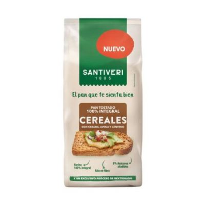 Pan Tostado 100% Integral Cereales 200g Santiveri