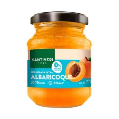 Apricot Jam 0% Sugar Vegan 270g Santiveri