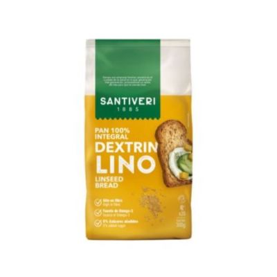Dextrin Whole Wheat Bread with Flax Seeds 300g Santiveri