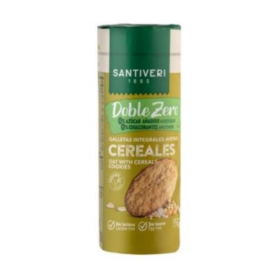 Biscotti Di Avena Integrale Double Zero Vegan 170g Santiveri