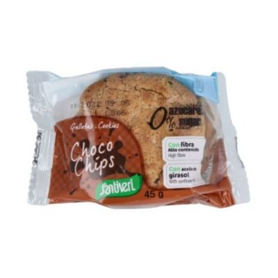 Cookies with Choco Chips 45g Santiveri