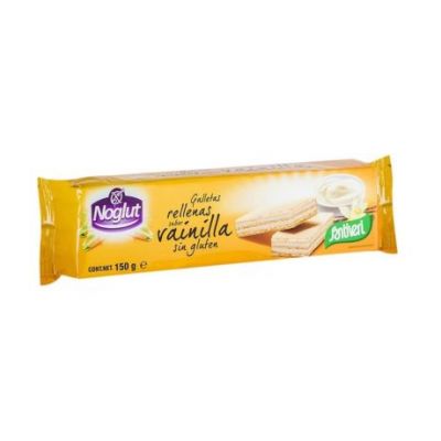 Noglut Gluten-Free Vanilla Stuffed Waffers 150g Santiveri