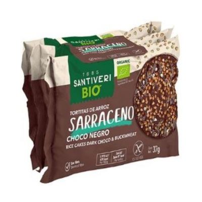 Frittelle Di Riso Al Grano Saraceno Al Cioccolato Fondente Bio 111g Santiveri