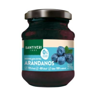 Mermelada Arandano 0% Azucares 270g Santiveri
