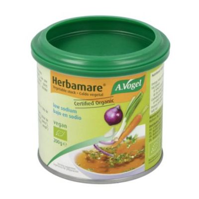 Herbamare Vegetable Broth Low Salt Gluten Free Vegan 200g A.Vogel