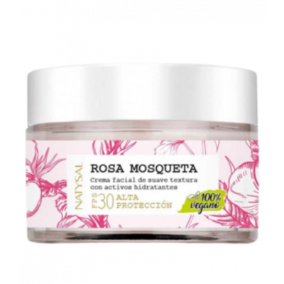 Crema Facial Rosa Mosqueta FPS30 Vegan 50ml Natysal