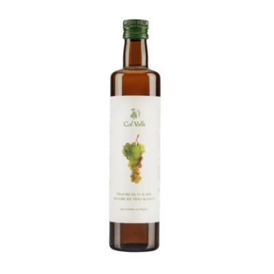 Aceto di Vino Bianco Chardonnay Non Filtrato Eco 500ml Cal Valls