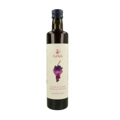 Aceto di vino nero Cabernet non filtrato Eco 500ml Cal Valls