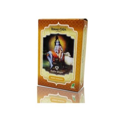 Henna Color Rubio Dorado en Polvo Eco Vegan 100g Radhe Shyam