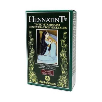 Hennatint Medium Brown Mahogany 60ml Radhe Shyam