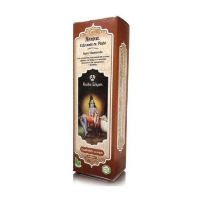 Henna Castaño Claro Pasta 200ml Radhe Shyam