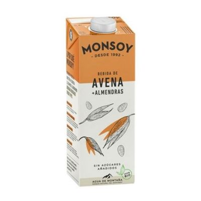 Bevanda vegetale biologica avena e mandorle 6x1L Monsoy