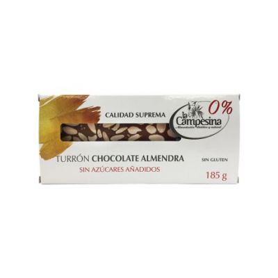 Turrón chocolate almendras s/a s/g La Campesina