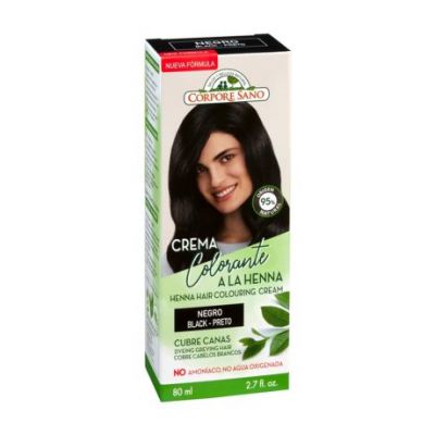 Black Henna Gray Covering Cream 80ml Corpore Sano