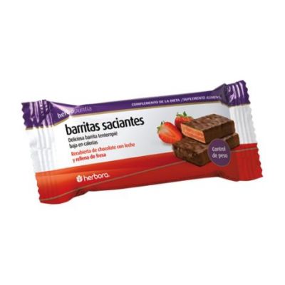 Barritas Saciantes de Fresa 24uds Herbopuntia Herbora