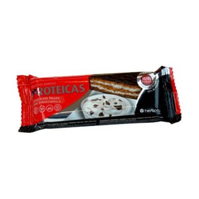 Barrita Proteica Chocolate Negro y Stracciatela 24uds Herbora