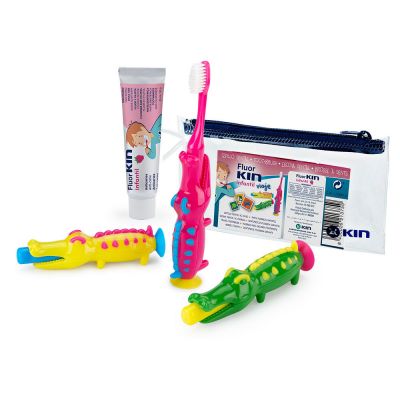 FLUORKIN KINDERREISEKROKODIL Los 3 Stk