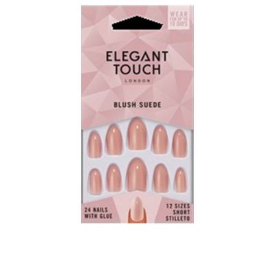 CORE COLOR nails with glue short stiletto #blush suede 24 u