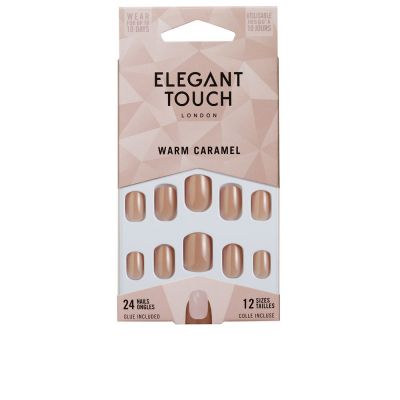 CORE COLOR nails with glue squoval #warm caramel 24 u