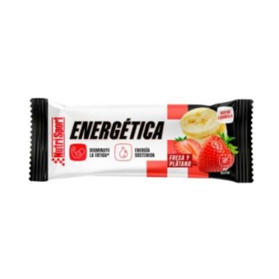 Barritas Energeticas Fresa Platano SinGluten 1caja NutriSport