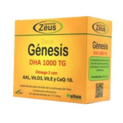 Genesis DHA 1000Tg 120caps Zeus