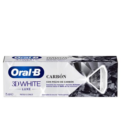 3D WHITE LUXE pasta dentífrica carbón 75 ml