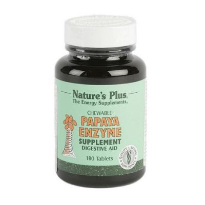 Papaya Enzime Masticables 180comp NatureS Plus