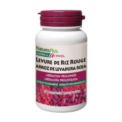 Levadura Roja de Arroz Red Yeast Rice 600Mg SinGluten 30comp NatureS Plus