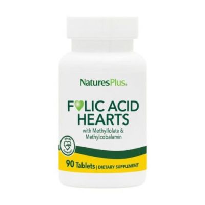 Cœurs d'acide folique sans gluten 90comp NatureS Plus