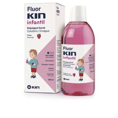 FLUORKIN CHILDREN'S anti-cavity mouthwash #strawberry 500 ml
