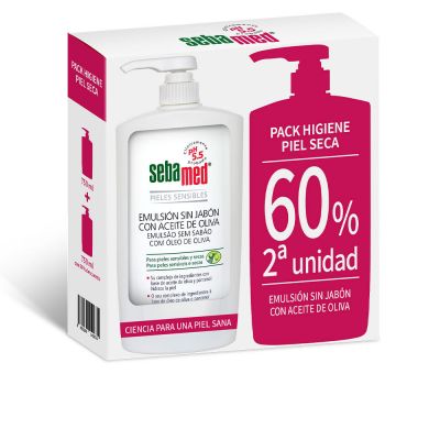 ÉMULSION SANS SAVON Gel de bain à l'huile d'olive duo 2 x 750 ml