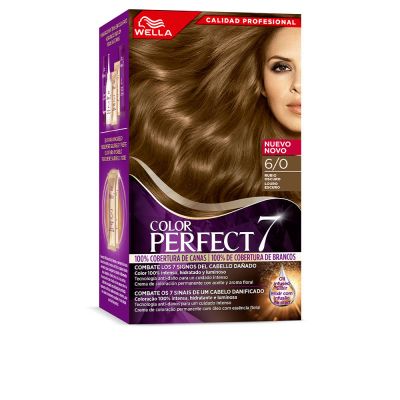 WELLA COLOR PERFECT 7 100% cobertura de canas #6/0-rubio oscuro 6 u