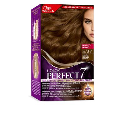 WELLA COLOR PERFECT 7 100% cobertura de canas #5/37-castaño seductor