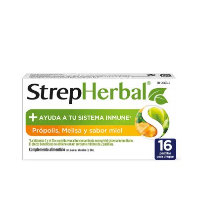 STREPHERBAL miel & propolis 16 u