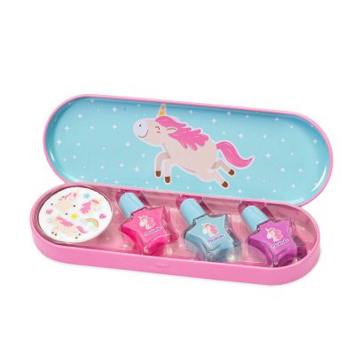 EINHORN-NAGELLACK + AUFKLEBER, Menge 4 Stück