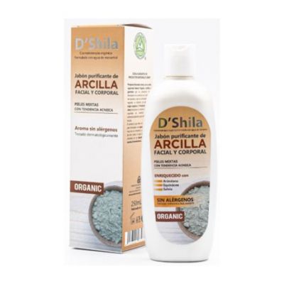 Jabon Purificante de Arcilla Facial y Corporal 250ml Shila