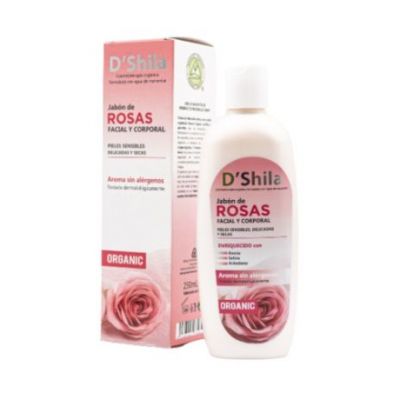 Shila Gesichts- und Körperrosenseife für empfindliche Haut, 250 ml