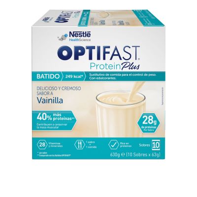 Enveloppes shake PROTEINPLUS #vanille 10 x 63 gr