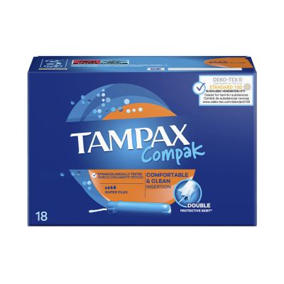 Tampax compak buffer super plus 18 u