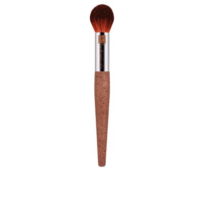 HIGHLIGHTER BRUSH bionic synthetic hair recycled aluminium coffee & corn handle 1 u