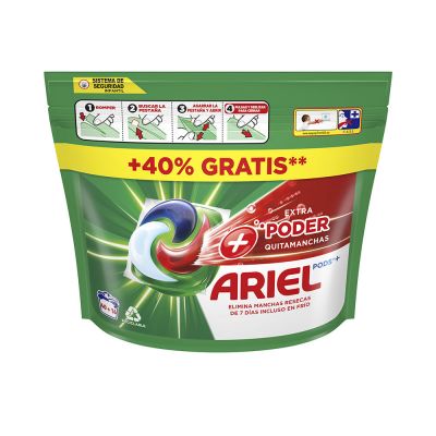 ARIEL PODS EXTRA PUISSANT DÉTACHANT Détergent 3en1 56 capsules