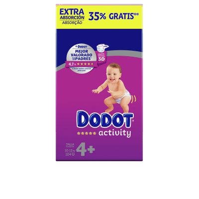 DODOT ACTIVITY EXTRA size 4+ diapers 10-15 kg 104 u