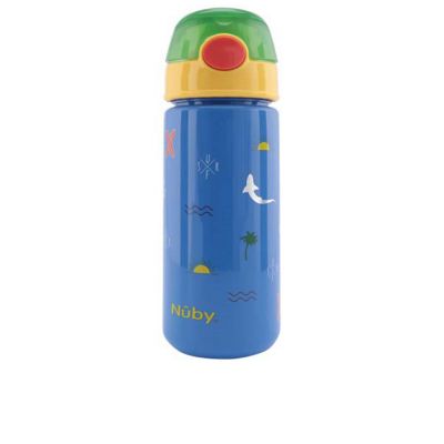 TAZA con botón y pajita blanda #surf azul 540 ml 1 u