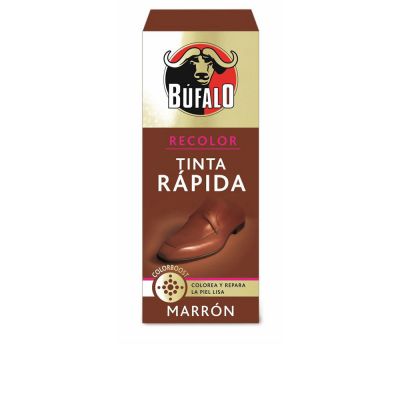 Encre rapide BUFALO pour chaussures en cuir lisse #marron 25 ml