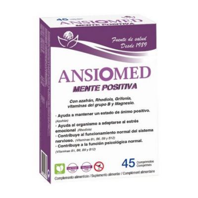 Ansiomed Positive Mind Gluten Free Vegan 45comp Bioserum